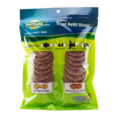 Busy Buddy Dog Treat Refill Rings Original Rawhide & Peanut Butter Variety Pack Size B 6.6-oz