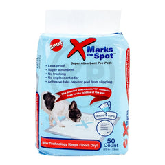 Ethical Pet Spot X Marks The Spot Puppy Training Pads 50 Count 22 in X 22 in