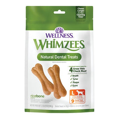 Whimzees Ricebone Natural Dental Dog Treats Large 9 Count 1.2-lb