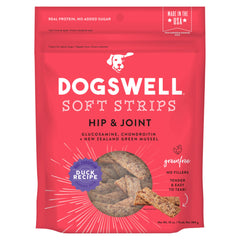 Dogswell Hip & Joint Grain-free Soft Strips Dog Treat Duck 10-oz