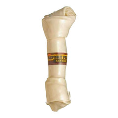 Savory Prime Supreme Knotted Rawhide Bone Dog Treat Natural 8-9 in