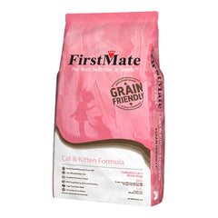 FirstMate Grain Friendly Cat & Kitten Formula Dry Cat Food Chicken & Ocean Fish 5-lb