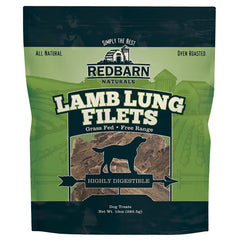 Redbarn Lamb Lung Filets Dog Chew Treats 10-oz