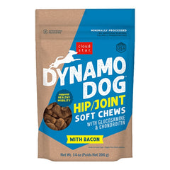 Cloud Star Dynamo Dog Hip & Joint Soft Chew Dog Treats Bacon 14-oz