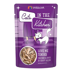 Weruva Cats in the Kitchen Love Me Tender Wet Cat Food Chicken & Duck in Gravy Recipe 3-oz