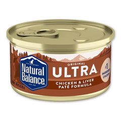 Natural Balance Pet Foods Original Ultra Canned Cat Food Chicken & Liver Pate Formula 3-oz