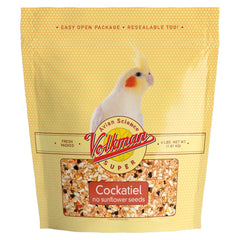 Volkman Seed Company Avian Science Super Cockatiel Bird Treat without Sunflower Seeds 4-lb