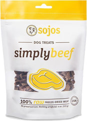 Sojos Simply Beef Freeze-Dried Dog Treats 4-oz