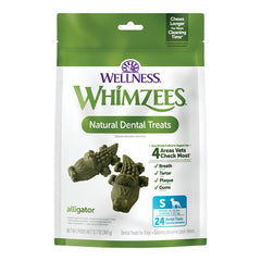 Whimzees Alligator Natural Dental Dog Treats Small 24 Count 12.7-oz