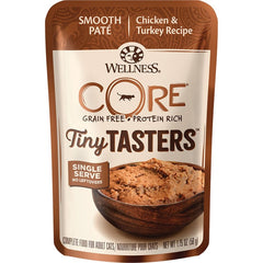 Wellness CORE Tiny Tasters Grain-Free Pate Wet Cat Food Chicken & Turkey 1.75-oz