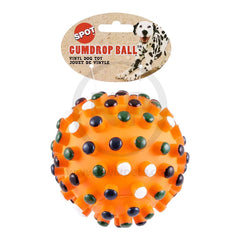 Ethical Pet Spot Gumdrop Ball Dog Toy Assorted 5-in