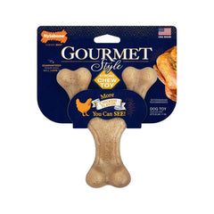 Nylabone Gourmet Style Strong Wishbone Dog Chew Toy Chicken Small/Regular - Up To 25 Ibs