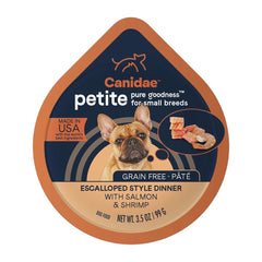 CANIDAE PURE Petite Goodness for Small Breed Grain-Free Pâté Canned Dog Food Salmon & Shrimp 3.5-oz