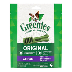 Greenies Original Dog Dental Treats Large 6-oz 4 Count