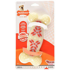Nylabone Power Chew Action Ridges Dog Toy Bacon XL/Souper - 50+ lbs