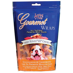 Loving Pets Gourmet Wraps Dog Treat Sweet Potato & Chicken 8-oz