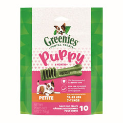 Greenies Puppy Dental Dog Treats Petite 10 Count 6-oz