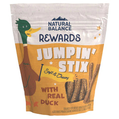 Natural Balance Pet Foods Rewards Jumpin' Stix Soft & Meaty Dog Treats Duck 10-oz