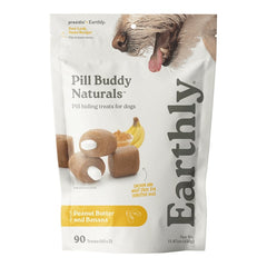 Earthly Pill Buddy Naturals Soft & Chewy Dog Treats Peanut Butter & Banana 90 Count 15.87-oz