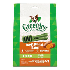 Greenies Sweet Potato Dog Dental Treats Teenie 12-oz 43 Count