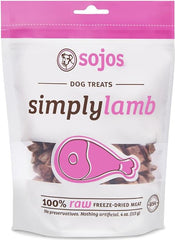 Sojos Simply Lamb Freeze-Dried Dog Treats 4-oz