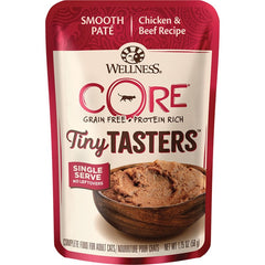 Wellness CORE Tiny Tasters Grain-Free Pate Wet Cat Food Chicken & Beef 1.75-oz