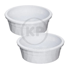 Van Ness Plastics Heavyweight Crock Dish Grey 106-oz Jumbo 2 Pack