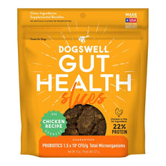 Dogswell Gut Health Slices Functional Dog Treats Chicken 8-oz
