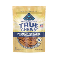 Blue Buffalo True Chews Premium Grillers Natural Dog Treats Real Chicken 12-oz