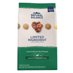 Natural Balance Pet Foods Limited Ingredient Adult Dry Dog Food Lamb & Brown Rice 26-lb