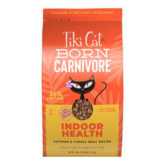 Tiki Pets Cat Born Carnivore Indoor Health Dry Cat Food Chicken & Turkey Meal 3-lb