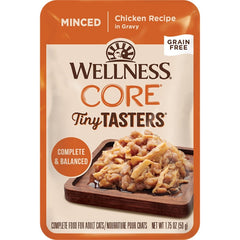 Wellness CORE Tiny Tasters Grain-Free Minced Wet Cat Food Chicken 1.75-oz