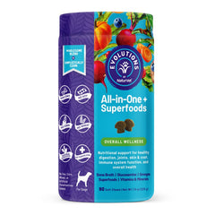 Evolutions by NaturVet All-in-One Plus Superfoods Soft Chews for Dogs 90 Count 7.9-oz