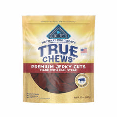 Blue Buffalo True Chews Premium Jerky Cuts Natural Dog Treats Real Steak 10-oz