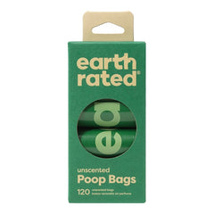 Earth Rated Unscented Dog Poop Bags on Refill Rolls 120 Count