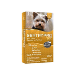 Sentry PRO Toy-Small Breed Flea & Tick Squeeze-On for Dogs 3 Count 2 ml