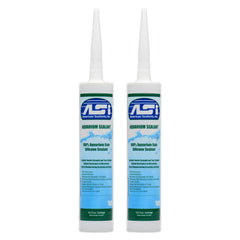 ASI Clear Aquarium Silicone Sealant Cartridge 10.2-oz 2 Pack