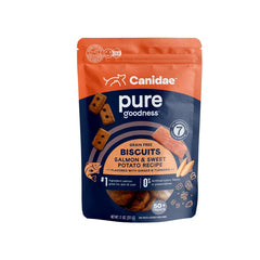 Canidae Pure Goodness Grain-Free Biscuits Dog Treats Salmon & Sweet Potato Recipe 11-oz