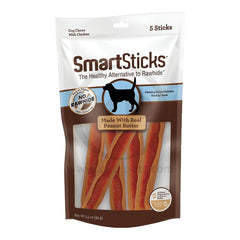 SmartBones SmartSticks Dog Treat Peanut Butter 5 Count 3.5-oz