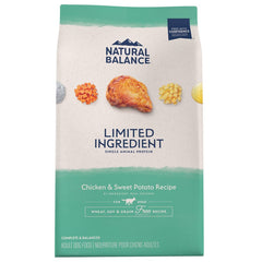 Natural Balance Limited Ingredient Grain-Free Adult Dry Dog Food Chicken & Sweet Potato Recipe 24-lb