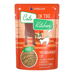 Weruva Cats in the Kitchen The Breakfast Cat Paté Wet Cat Food Chicken & Pumpkin Dinner in a Hydrating Purée 3-oz