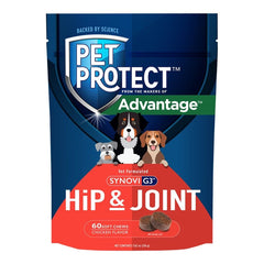 Pet Protect Synovi G3 Hip & Joint Soft Chews for Dogs Chicken 60 Count 7.62-oz