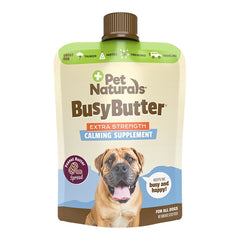 Pet Naturals BusyButter Extra Strength Calming Supplement for Dogs Peanut Butter Flavor 6-oz