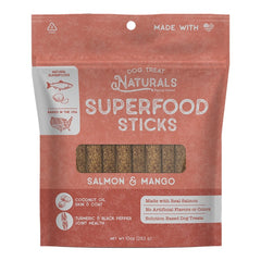 Dog Treat Naturals Superfood Sticks Dog Treats Salmon & Mango 10-oz