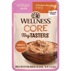 Wellness CORE Tiny Tasters Grain-Free Kitten Pate Wet Cat Food Chicken 1.75-oz