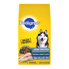 Pedigree High Protein with Farm-Raised Poultry Adult Dry Dog Food Chicken & Turkey 3.5-lb