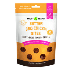Bright Planet Better BBQ Chick'n Bites Plant-Based Training Dog Treats 5-oz