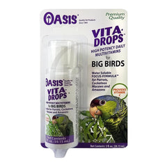 Oasis Vita Drops Multivitamin Supplement for Big Birds 2-oz