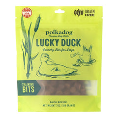 Polkadog Lucky Duck Training Bites Crunchy Dehydrated Dog Treats 7-oz