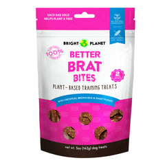 Bright Planet Better Brat Bites Plant-Based Training Dog Treats 5-oz